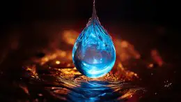 Glowing Water Drop