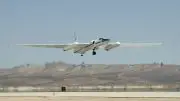 NASA ER-2 Aircraft Over Runway